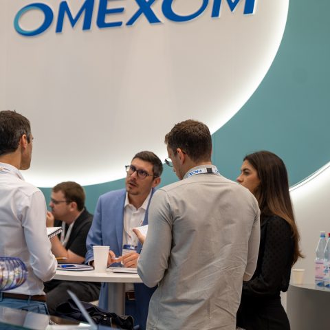 Photos of Omexom participants at Smarter E Europe.