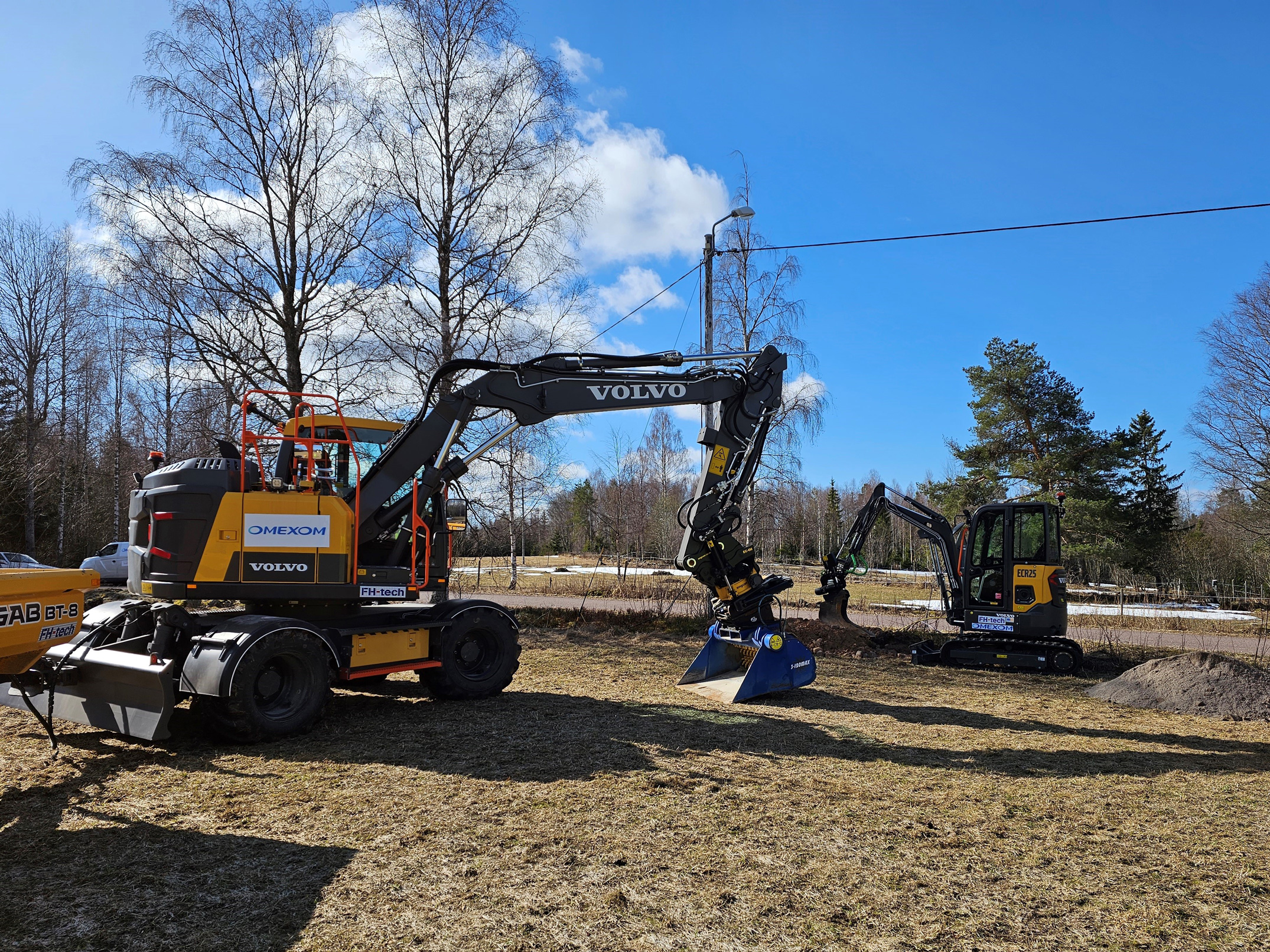 Worksite in Sweden on environmental initiative for distribution project