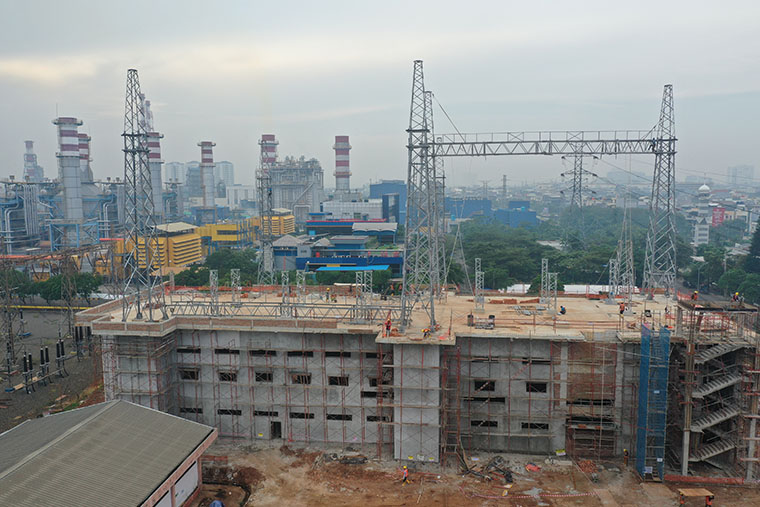 500kV GIS Substation in North Jakarta, Indonesia, built by Omexom